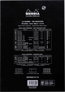 Clairefontaine Rhodia Dot Pad A4 - 80 microperforated sheets - 80gram (not punched - cardboard backed) - Rhodia 18559C 2