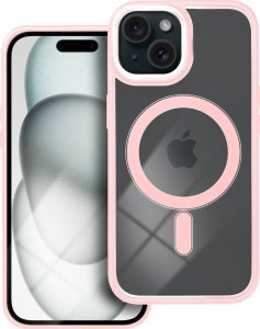OEM Futerał COLOR EDGE MAG COVER kompatybilny z MagSafe do IPHONE 15 różowy 1