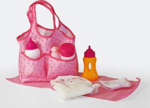 Happy Friend Happy Friend - Diaper Bag with Doll Care (504309) /Dolls and Dollhouses /Multi 2