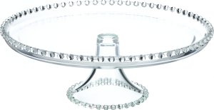 Kadax KADAX Patera Na Ciasto 32cm Szklana Torty Owoce Dekoracyjna Taca Na Nóżce 12