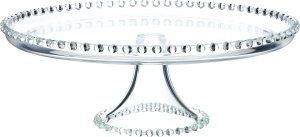 Kadax KADAX Patera Na Ciasto 32cm Szklana Torty Owoce Dekoracyjna Taca Na Nóżce 9