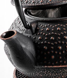 Kadax KADAX Czajnik Czarny 800ml Imbryk Żeliwny Do Herbaty Dzbanek + 4 Czarki 8