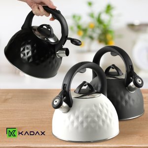 Kadax KADAX Czajnik Stalowy 2,5L indukcja Gaz Gwizdek Z Uchwytem Tradycyjny 7