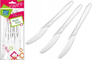 Ravi RAVI Noże Jednorazowe Plastikowe sztućce 6 szt 2