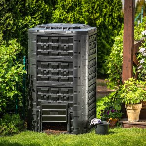 Kadax KADAX Kompostownik Czarny Ogrodowy modułowy mrozoodporny Na Nawóz Zbiornik 1250L 12