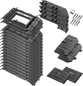 Kadax KADAX Kompostownik Czarny Ogrodowy modułowy mrozoodporny Na Nawóz Zbiornik 1250L 5