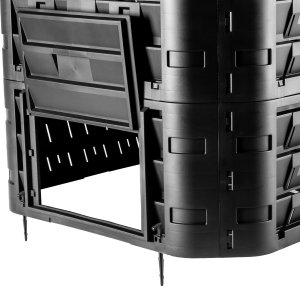 Kadax KADAX Kompostownik Czarny Ogrodowy modułowy mrozoodporny Na Nawóz Zbiornik 1250L 9