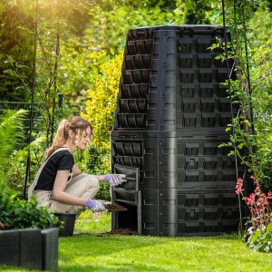 Kadax KADAX Kompostownik Ogrodowy Duży modułowy Całoroczny mrozoodporny Nawóz 1050L 12