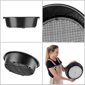 Kadax KADAX Sitko Sito Ogrodowe 37cm Do Przesiewania Regulowane Ziemi Kompostu Kamieni 10