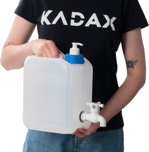 Kadax KADAX Kanister Na Wodę Umywalka Pojemnik Bańka Dozownik mydło Płyny 5L Z Kranem 4