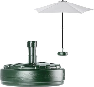 Kadax KADAX Podstawa Parasola Stojak Pod Parasol Ogrodowy Okrągły 39cm Obciążnik Zieleń 8