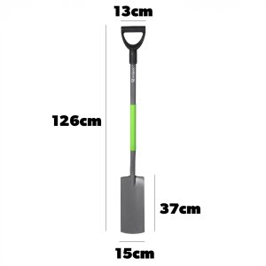 Kadax KADAX Łopata Szpadel 126cm Drenarski Długi Sadowniczy Wąski Ostry Dołownik 2