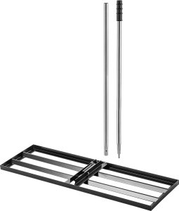 Kadax KADAX Niwelator Terenu Ręczny Do Trawnika Równiarka Rozgarniarka 30x90cm Trzonek 4