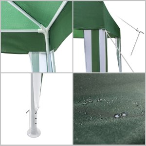 Kadax KADAX Altana Ogrodowa Namiot imprezowy Handlowy Pawilon 3x3m Na Ogród Zielony 4