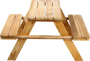 Kadax KADAX Ławka Ogrodowa Ławeczka Drewniana Dla Dzieci Ze Stołem Stolikiem Do Ogrodu 3