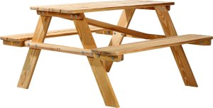 Kadax KADAX Ławka Ogrodowa Ławeczka Drewniana Dla Dzieci Ze Stołem Stolikiem Do Ogrodu 8