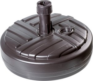 Kadax KADAX Podstawa Parasola Stojak Pod Parasol Ogrodowy Okrągły 39cm Obciążnik Brąz 3