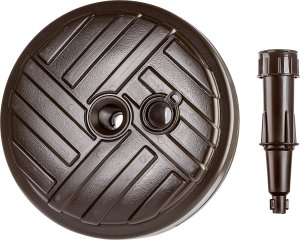 Kadax KADAX Podstawa Parasola Stojak Pod Parasol Ogrodowy Okrągły 39cm Obciążnik Brąz 7