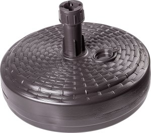 Kadax KADAX Podstawa Parasola Stojak Pod Parasol Ogrodowy Okrągły 39cm Obciążnik Brąz 3