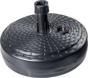 Kadax KADAX Podstawa Parasola Stojak Pod Parasol Ogrodowy Okrągły 39cm Obciążnik szary 3