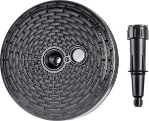 Kadax KADAX Podstawa Parasola Stojak Pod Parasol Ogrodowy Okrągły 39cm Obciążnik szary 7