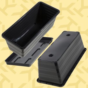 Kadax KADAX Skrzynka Balkonowa 40cm Doniczka + Podstawka 6