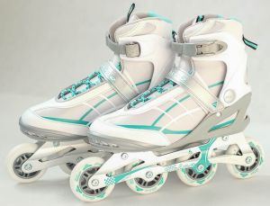 Rolki Vizari białe niebieskie r. 42 7