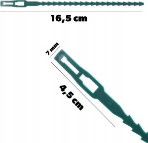 Kadax KADAX Opaski Zaciskowe Do mocowania Spinania Trytytki Podpór Tyczek 16,5cm 50szt 3
