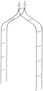 Kadax KADAX Pergola Ogrodowa metalowa 255cm Łuk Kwiaty Podpora Do Róż Roślin Pnączy 5