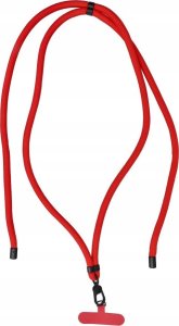 OEM Zawieszka SWING (8mm) do telefonu z regulacją długości / długość sznura 165cm (max 82,5cm w pętli) / na ramię lub szyję - czerwony 3