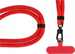 OEM Zawieszka SWING (8mm) do telefonu z regulacją długości / długość sznura 165cm (max 82,5cm w pętli) / na ramię lub szyję - czerwony 5
