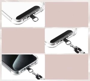 OEM Zawieszka SWING (8mm) do telefonu z regulacją długości / długość sznura 165cm (max 82,5cm w pętli) / na ramię lub szyję - czerwony 7