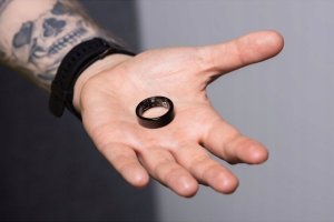 Smart Ring OEM R11M- ze stali ze stacją ładującą rozmiar 12 (21,4mm) czarny 4