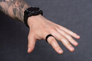 Smart Ring OEM R11M- ze stali ze stacją ładującą rozmiar 10 (19,8mm) czarny 6