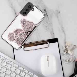 OEM Futerał TEDDY BEAR do SAMSUNG A71 różowy 4
