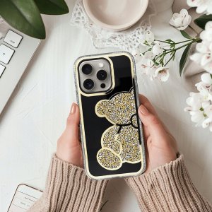 OEM Futerał TEDDY BEAR do IPHONE 12 MINI złoty 4