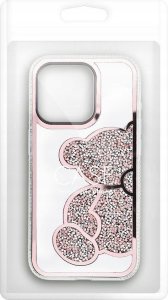 OEM Futerał TEDDY BEAR do IPHONE 14 Pro Max różowy 9
