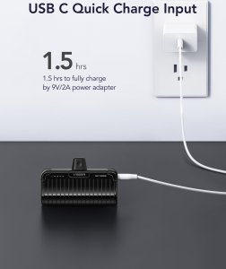 Powerbank Veger VEGER powerbank 5000 mAh z wbudowanym złączem Lightning PlugOn PD QC3.0 2,4A 20W W0558P czarny 6