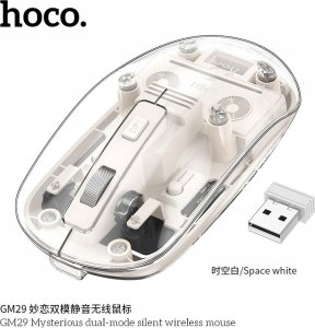 Mysz Hoco HOCO mysz komputerowa bezprzewodowa 2,4G 1600 dpi GM29 biała 2