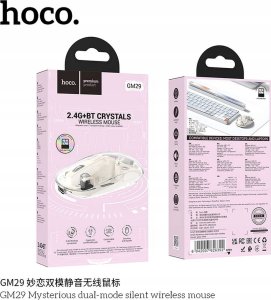 Mysz Hoco HOCO mysz komputerowa bezprzewodowa 2,4G 1600 dpi GM29 biała 3