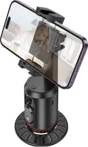 Hoco HOCO uchwyt na telefon 360 stopni z automatycznym śledzeniem twarzy K23 czarny 2