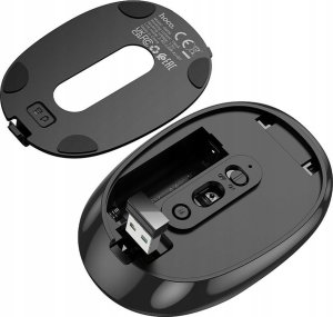 Mysz Hoco HOCO mysz komputerowa bezprzewodowa 2,4G 1600 dpi GM34 szaro czarna 3