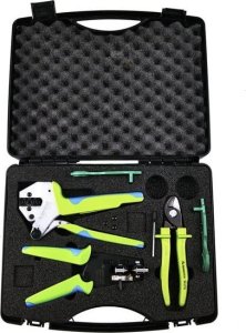 Zestaw narzędzi ZESTAW NARZĘDZI SOLARKIT- PEŁNY ZESTAW (ZACISKARKA, KLUCZE, OBCINAK, ŚCIAGĄCZ IZOLACJI, WALIZKA) 1