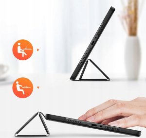 Etui na tablet Dux Ducis Etui Domo z klapką i funkcją automatycznego uśpienia na Xiaomi Redmi Pad Pro (4G/5G)/Poco Pad 12.1- czarne 3