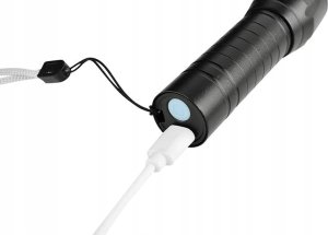 Latarka VERGIONIC LATARKA TAKTYCZNA LED ZOOM REFLEKTOR COB AKUMULATOROWA USB 16