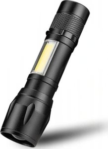 Latarka VERGIONIC LATARKA TAKTYCZNA LED ZOOM REFLEKTOR COB AKUMULATOROWA USB 23