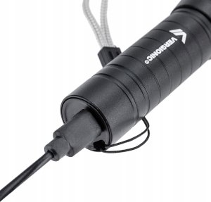 Latarka VERGIONIC LATARKA TAKTYCZNA LED ZOOM REFLEKTOR COB AKUMULATOROWA USB 4