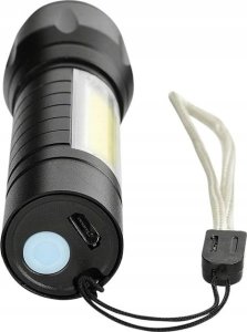 Latarka VERGIONIC LATARKA TAKTYCZNA LED ZOOM REFLEKTOR COB AKUMULATOROWA USB 5