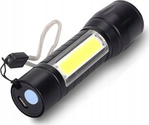 Latarka VERGIONIC LATARKA TAKTYCZNA LED ZOOM REFLEKTOR COB AKUMULATOROWA USB 6