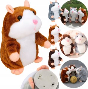 VERGIONIC CHOMIK INTERAKTYWNY POWTARZAJĄCY SŁOWA ZABAWKA PLUSZOWA DLA DZIECI 2